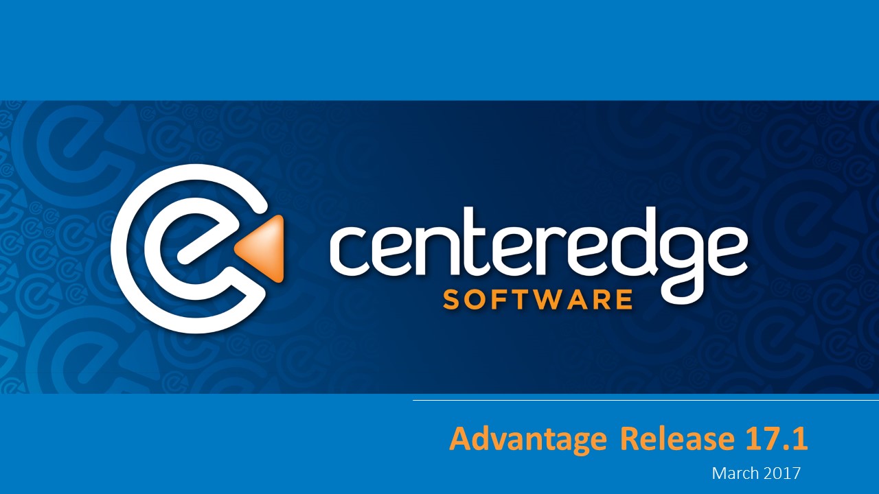 CenterEdge Advantage Version 17.1 Is Coming Soon